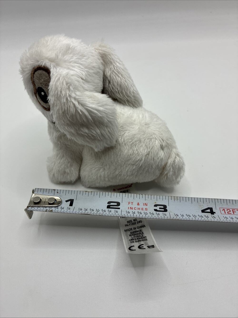 American Girl Doll Mini Pet White Bunny Rabbit Plush DNG51 2016